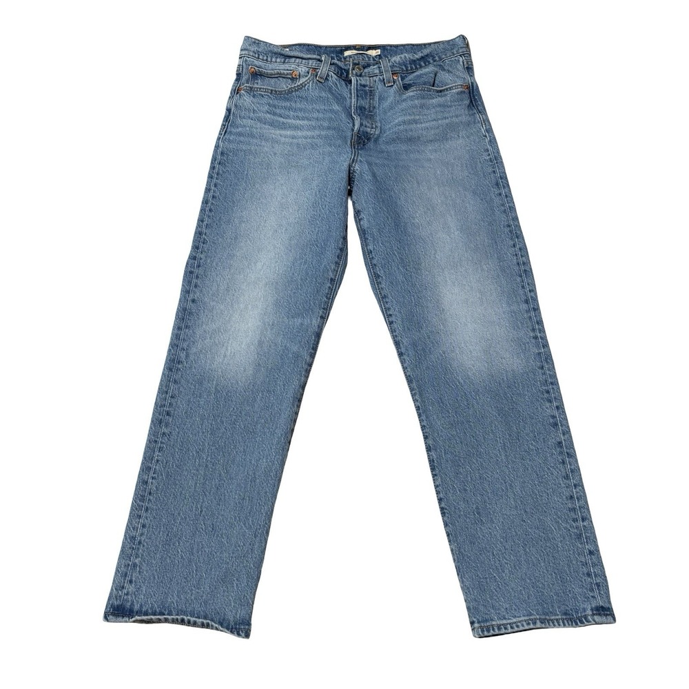 Levi's Women's Premium Denim Wedgie Straight Leg Jeans Button Fly Big E 30x27
